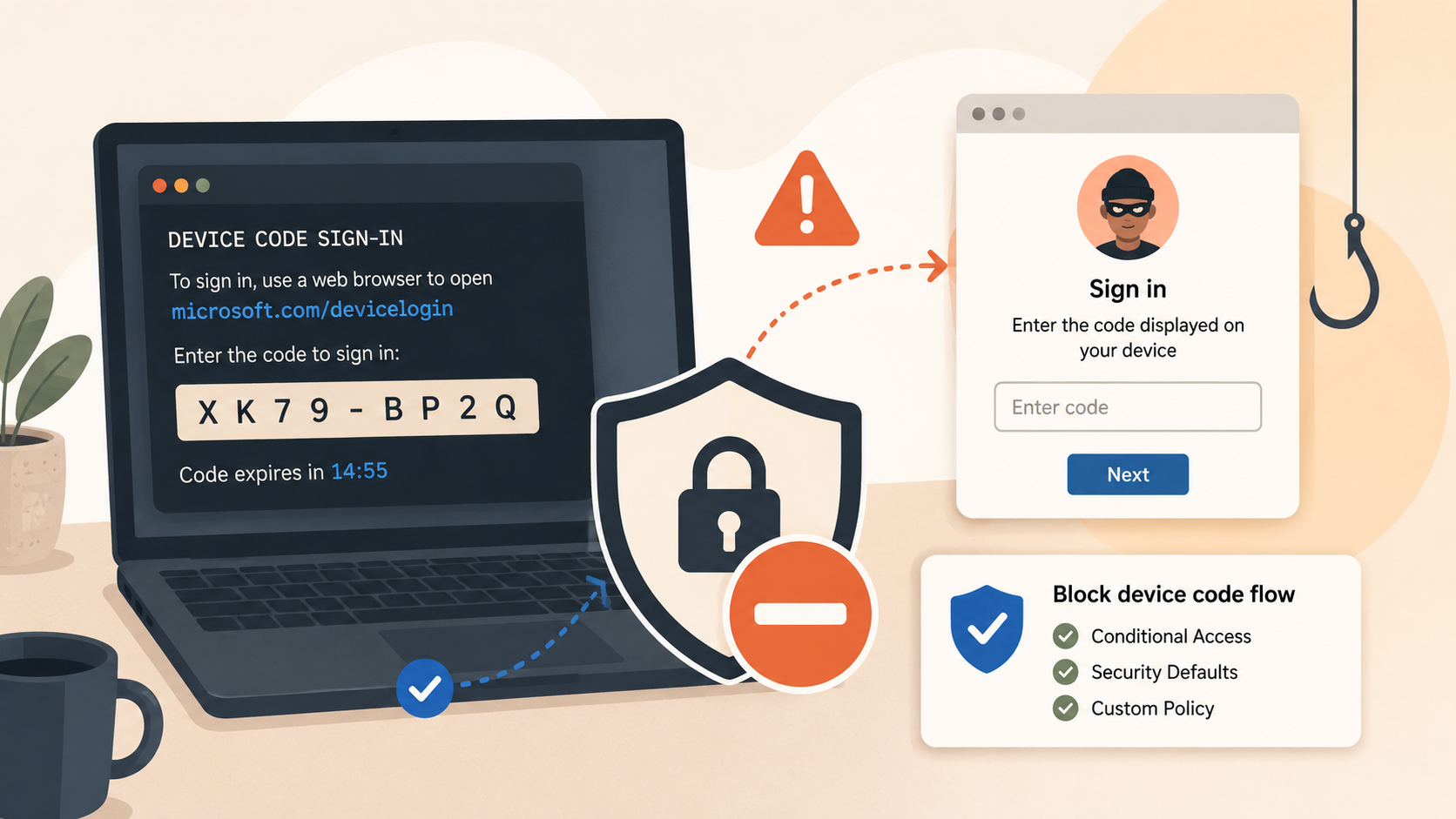 Block Device Code Flow in Microsoft 365 to Stop Token Phishing